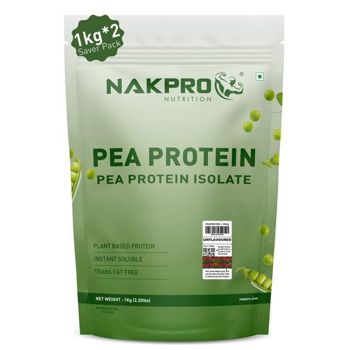Nakpro Pea Protein Isolate | 72g Protein | Plant-Based Protein Powder