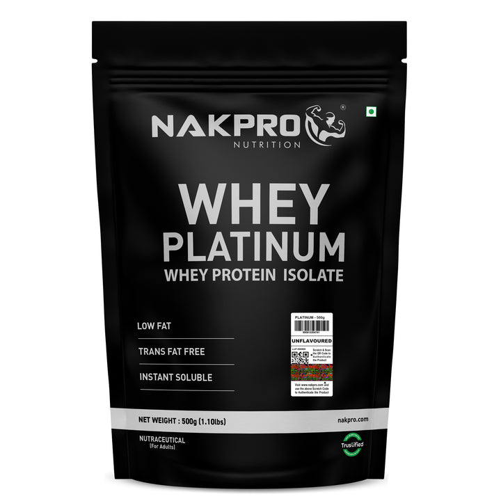 Nakpro Platinum 100% Whey Protein Isolate | 82g Protein | Trustified Certified