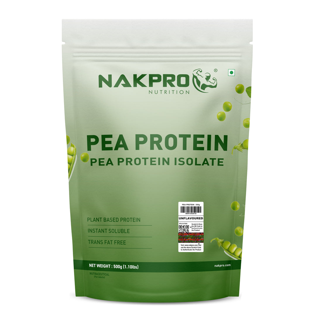 Nakpro Pea Protein Isolate | 72g Protein | Plant-Based Protein Powder