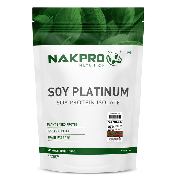 Nakpro Platinum Soy Protein Isolate | 84g Protein | Plant based Protein