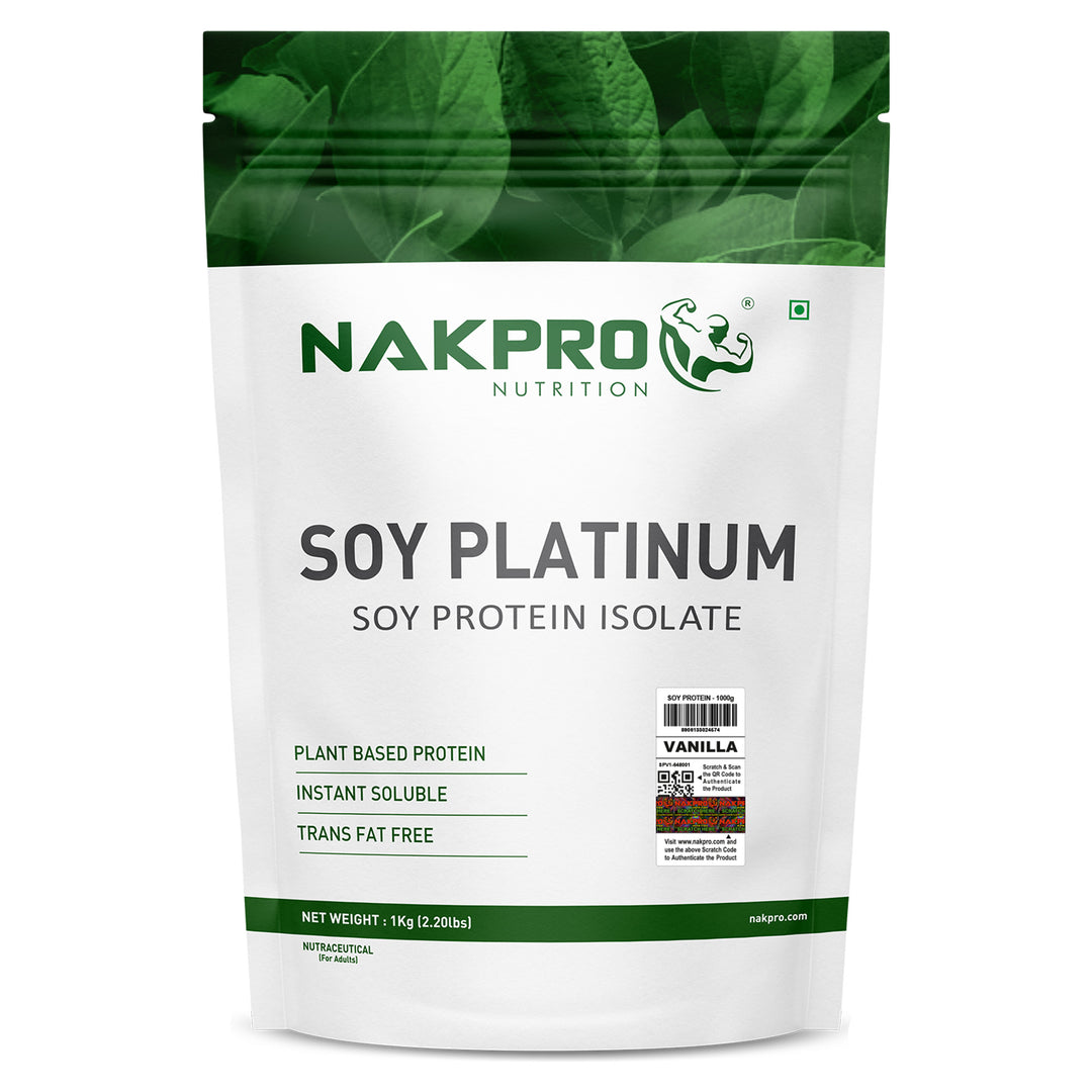Nakpro Platinum Soy Protein Isolate | 84g Protein | Plant based Protein