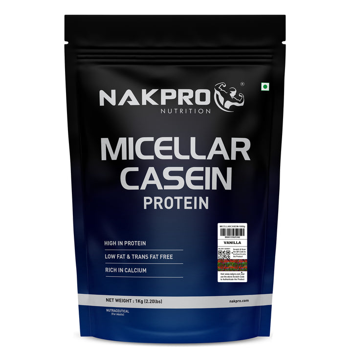 Nakpro Micellar Casein Protein Powder | 80g Protein | Slow Release Protein
