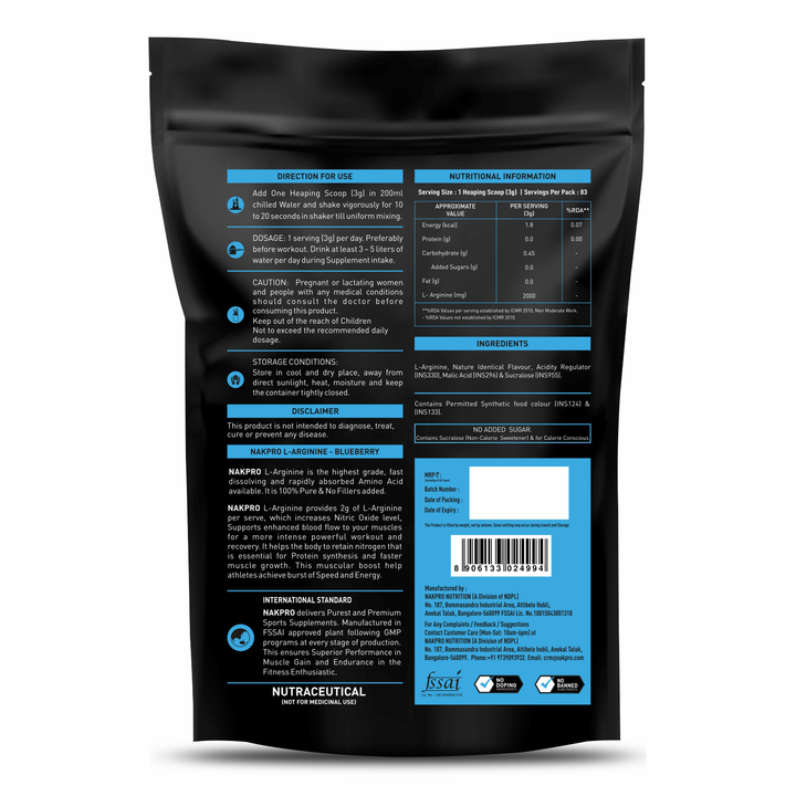 Nakpro L-Arginine | Amino Acid Powder
