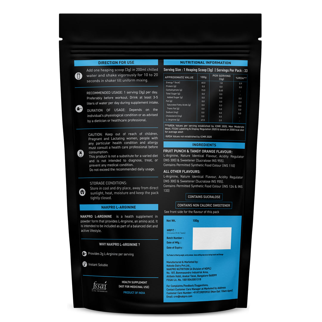 Nakpro L-Arginine | Amino Acid Powder