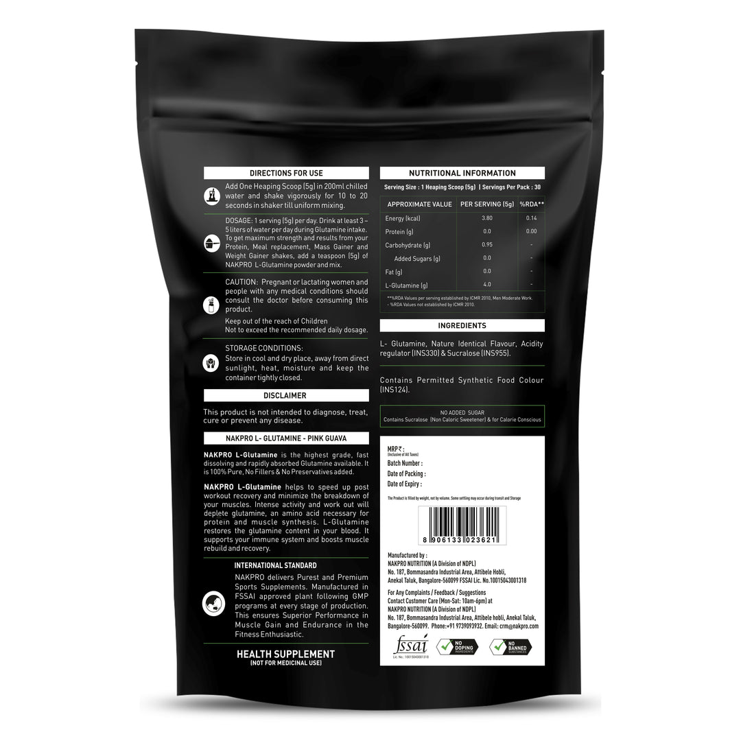 NAKPRO L-GLUTAMINE POWDER