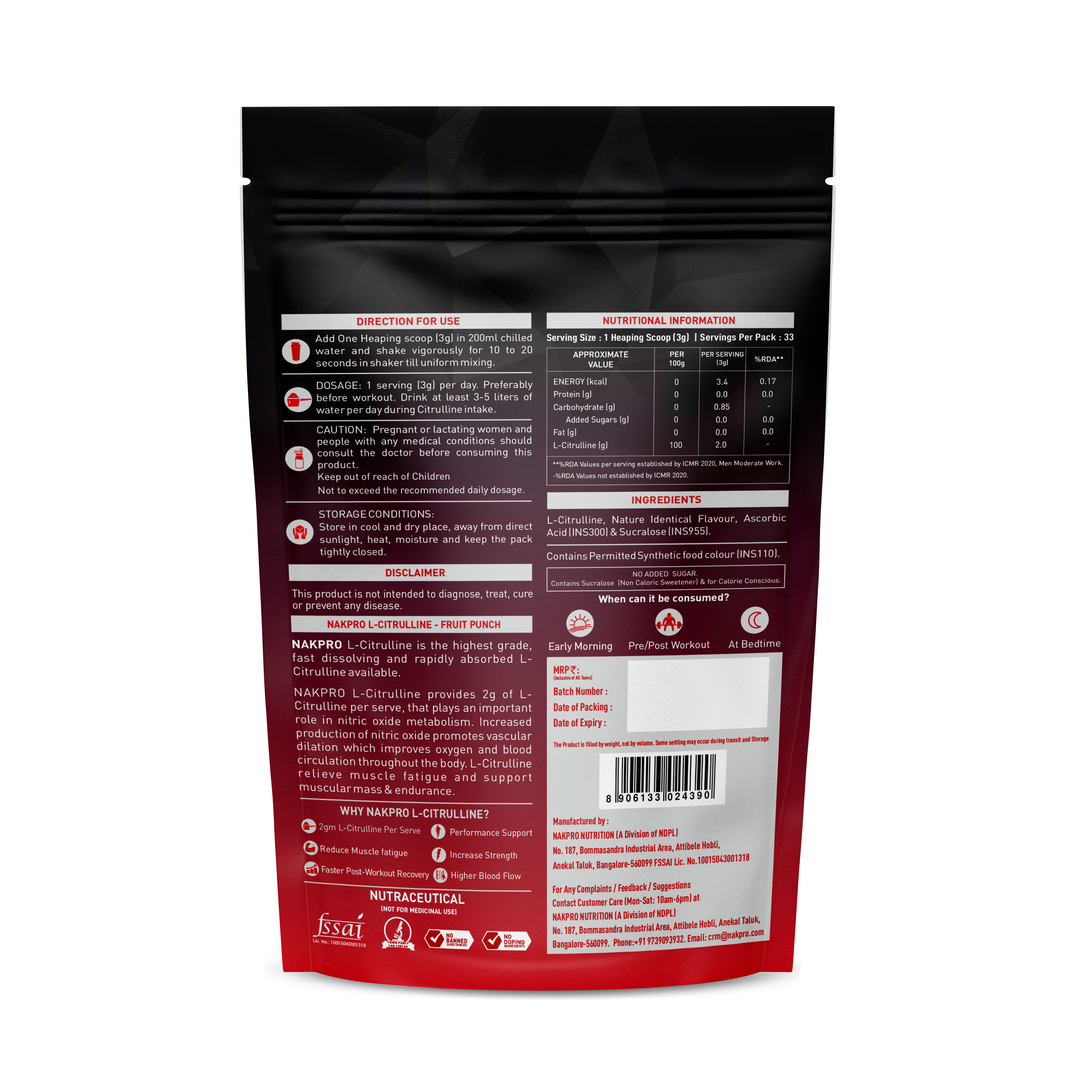 NAKPRO L-CITRULLINE POWDER