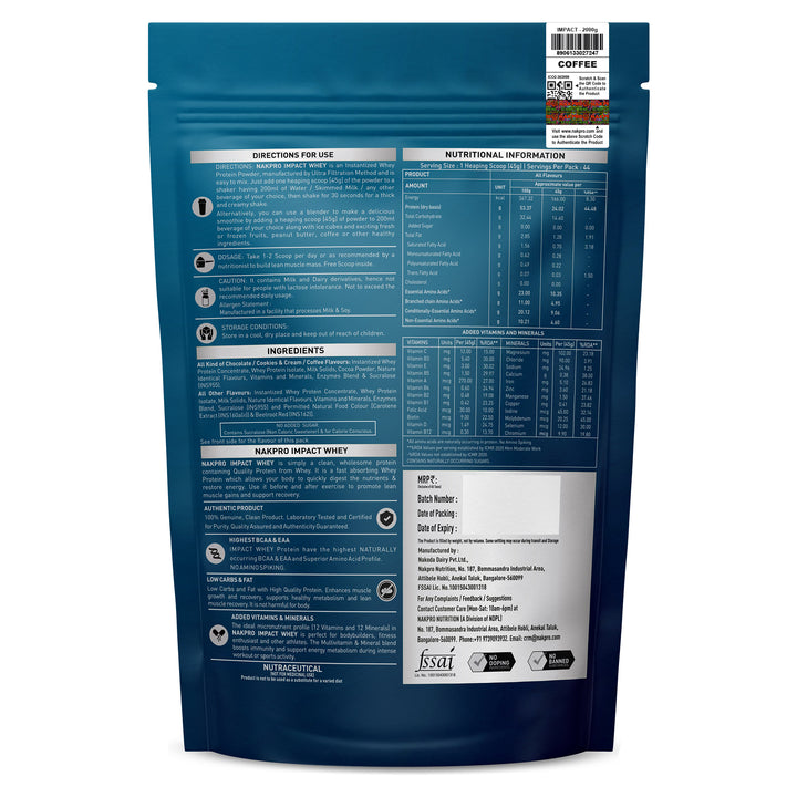 Nakpro Impact Whey Protein Blend