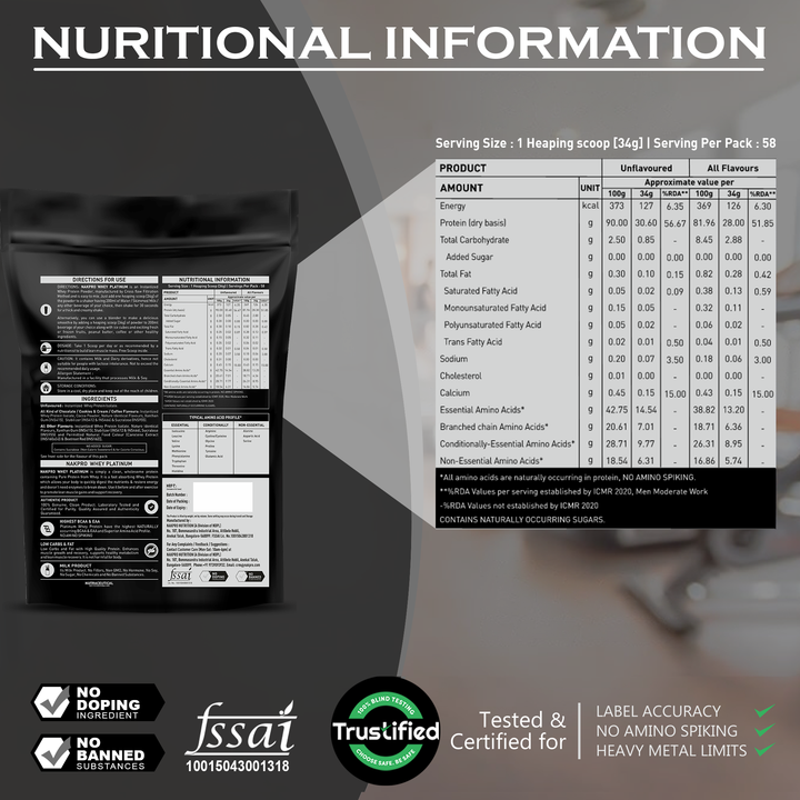 Platinum 100% Whey Protein Isolate (Unflavoured)