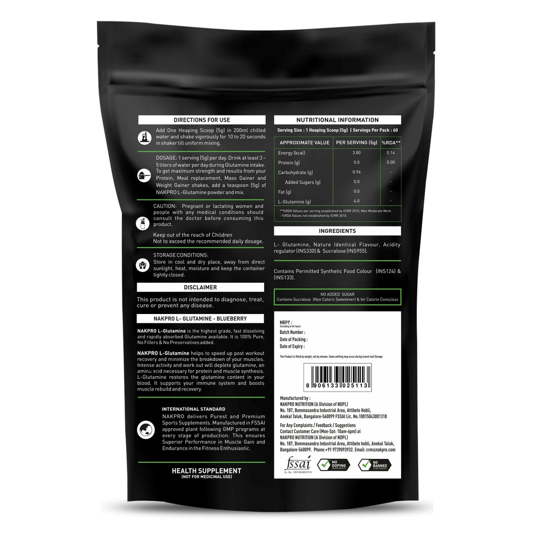 NAKPRO L-GLUTAMINE POWDER