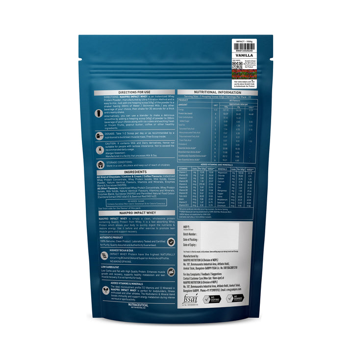 Nakpro Impact Whey Protein Blend