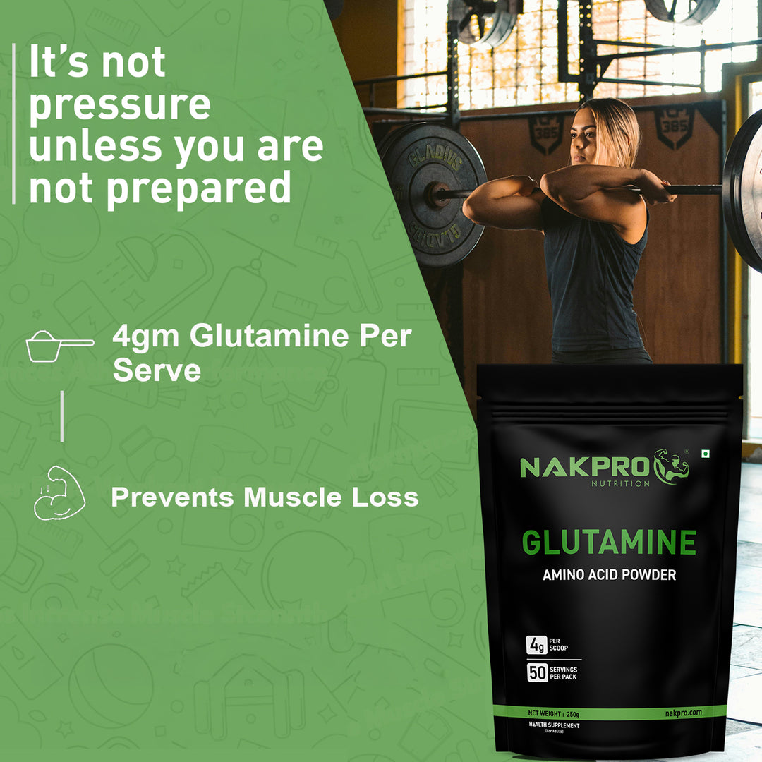 Nakpro L-Glutamine | Amino Acid for Muscle Recovery & Growth