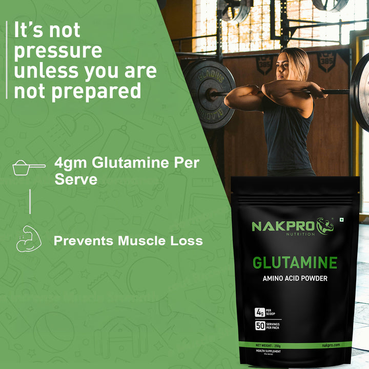Nakpro L-Glutamine | Amino Acid for Muscle Recovery & Growth