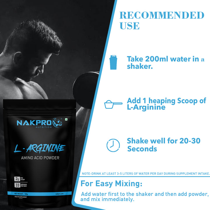 Nakpro L-Arginine | Amino Acid Powder
