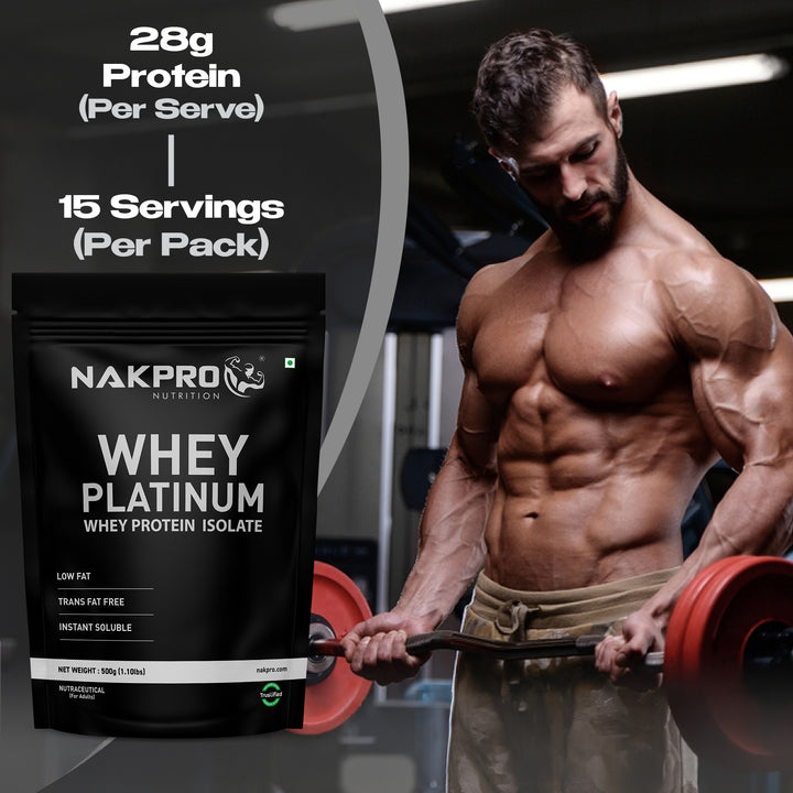Nakpro Platinum 100% Whey Protein Isolate | 82g Protein | Trustified Certified