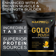 NAKPRO GOLD PLUS+ Whey Protein Concentrate