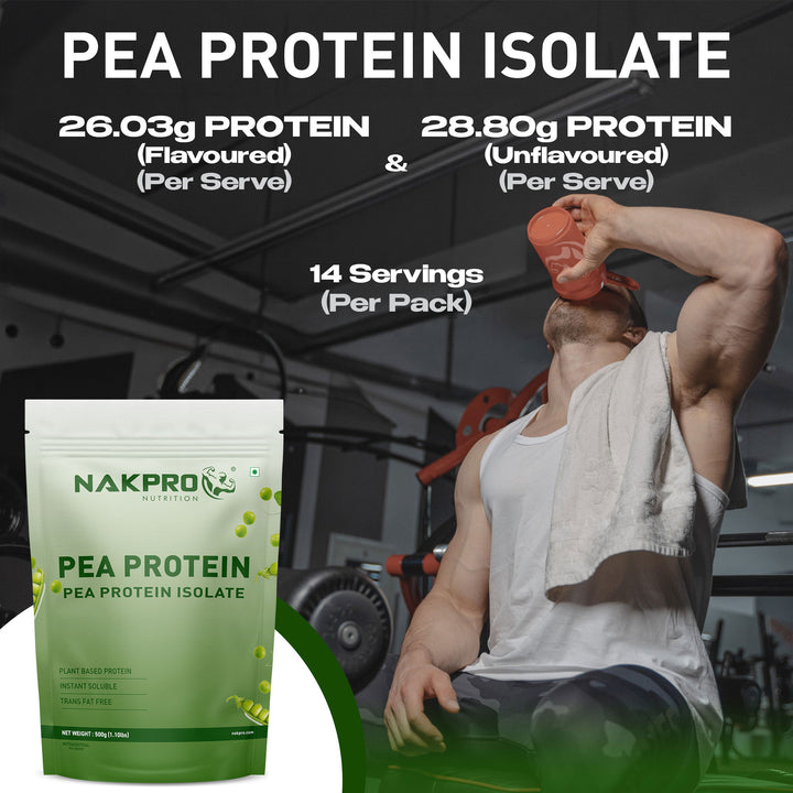 Nakpro Pea Protein Isolate | 72g Protein | Plant-Based Protein Powder