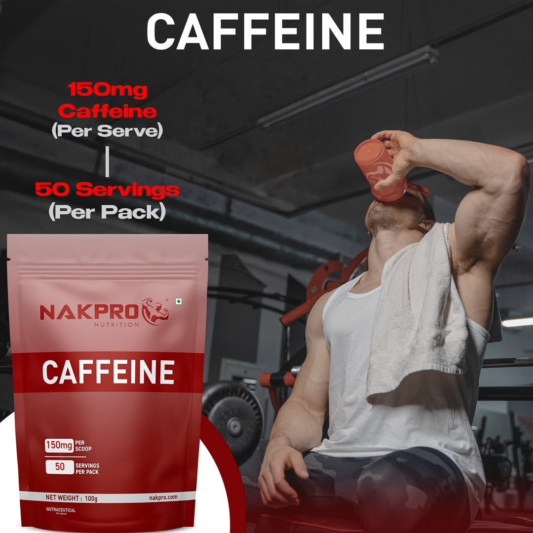 Nakpro Caffeine Pre-Workout Supplement | Support alertness and mental focus