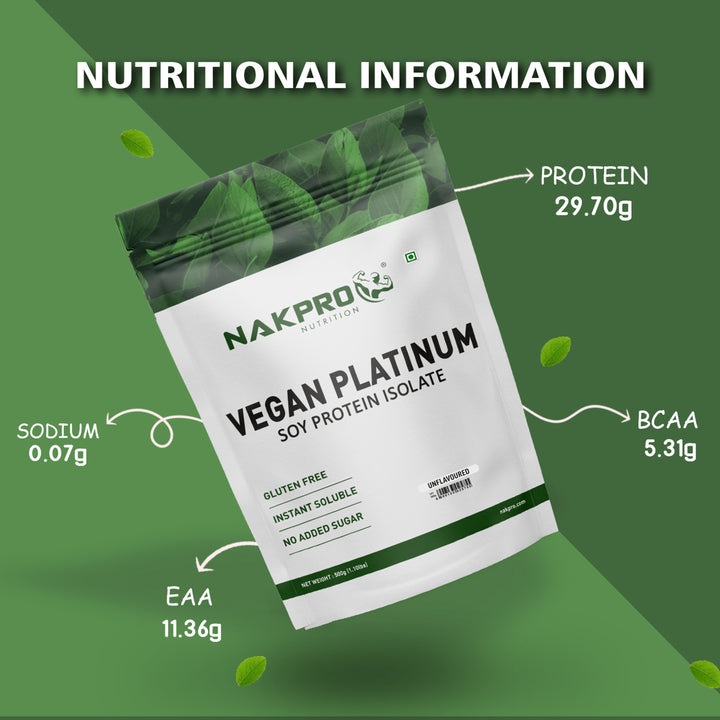 Nakpro Vegan Platinum Soy Protein Isolate (Unflavoured)