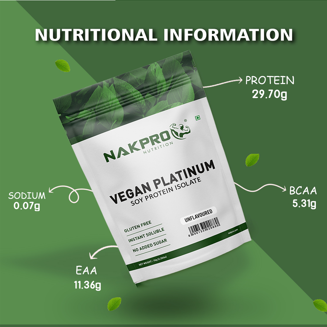 Nakpro Vegan Platinum Soy Protein Isolate (Unflavoured)