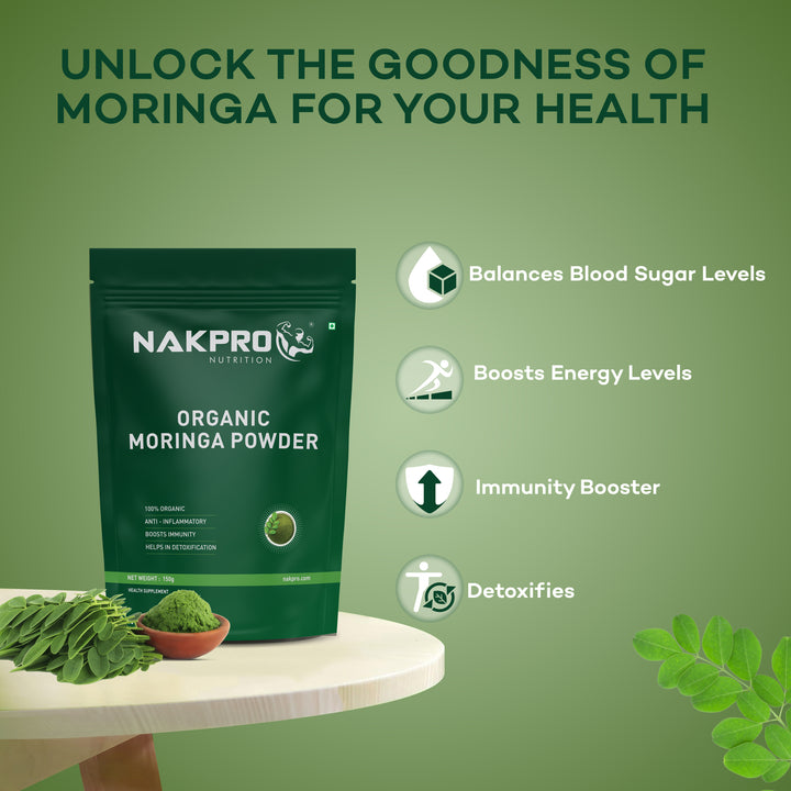 NAKPRO ORGANIC MORINGA LEAF POWDER