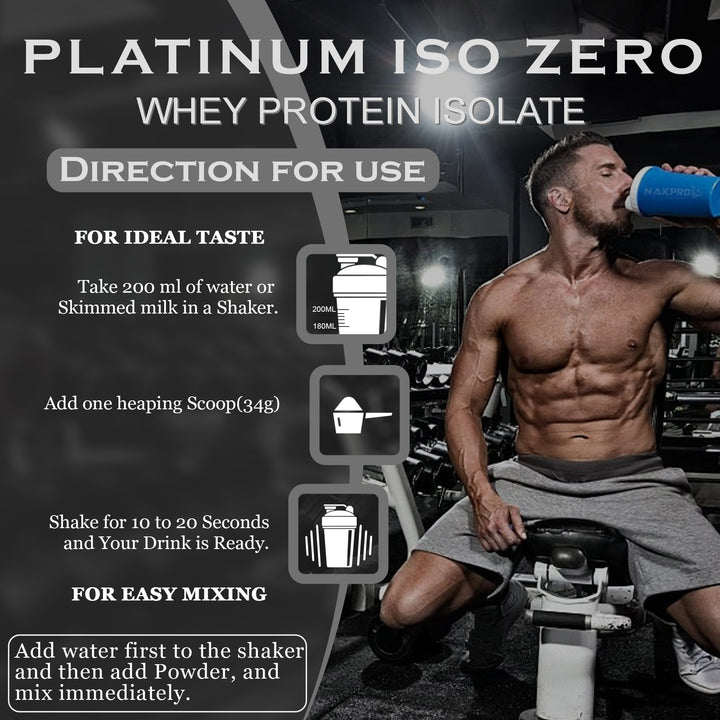 Nakpro Platinum ISO Zero Whey Protein Isolate | 89g Protein