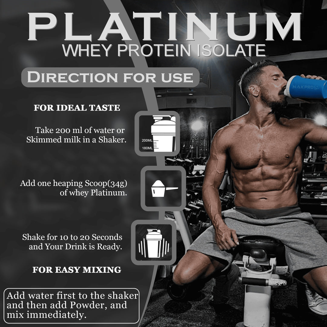 Nakpro Platinum 100% Whey Protein Isolate | 82g Protein | Trustified Certified