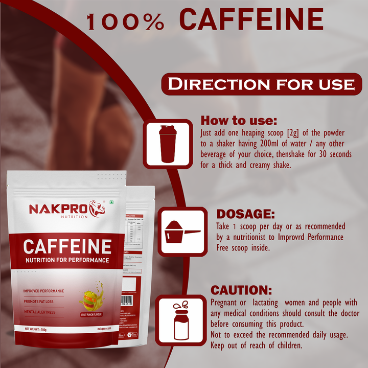 NAKPRO CAFFEINE PRE-WORKOUT SUPPLEMENT