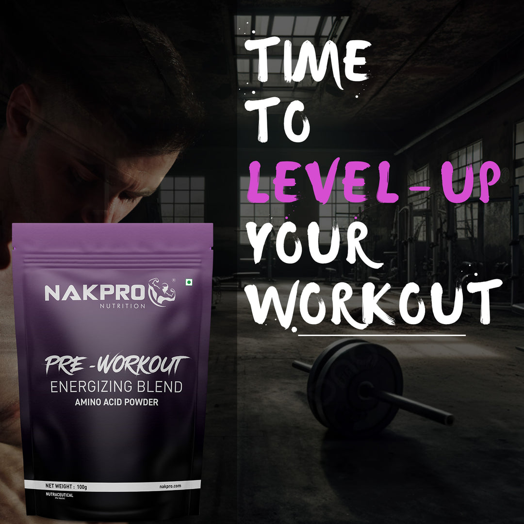 Nakpro Pre-Workout Supplement | Supports Energy, Focus & Performance