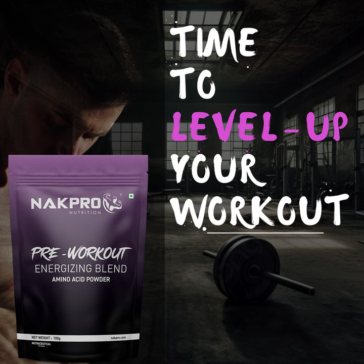 Nakpro Pre-Workout Supplement | Supports Energy, Focus & Performance