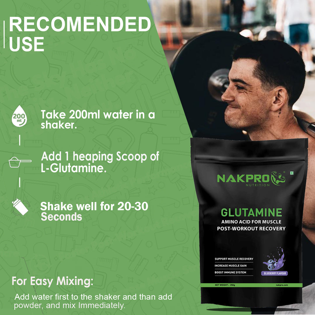 NAKPRO L-GLUTAMINE POWDER