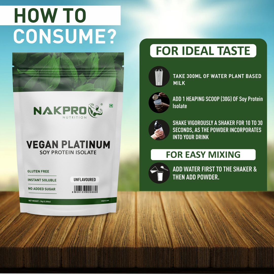 Nakpro Vegan Platinum Soy Protein Isolate (Unflavoured)