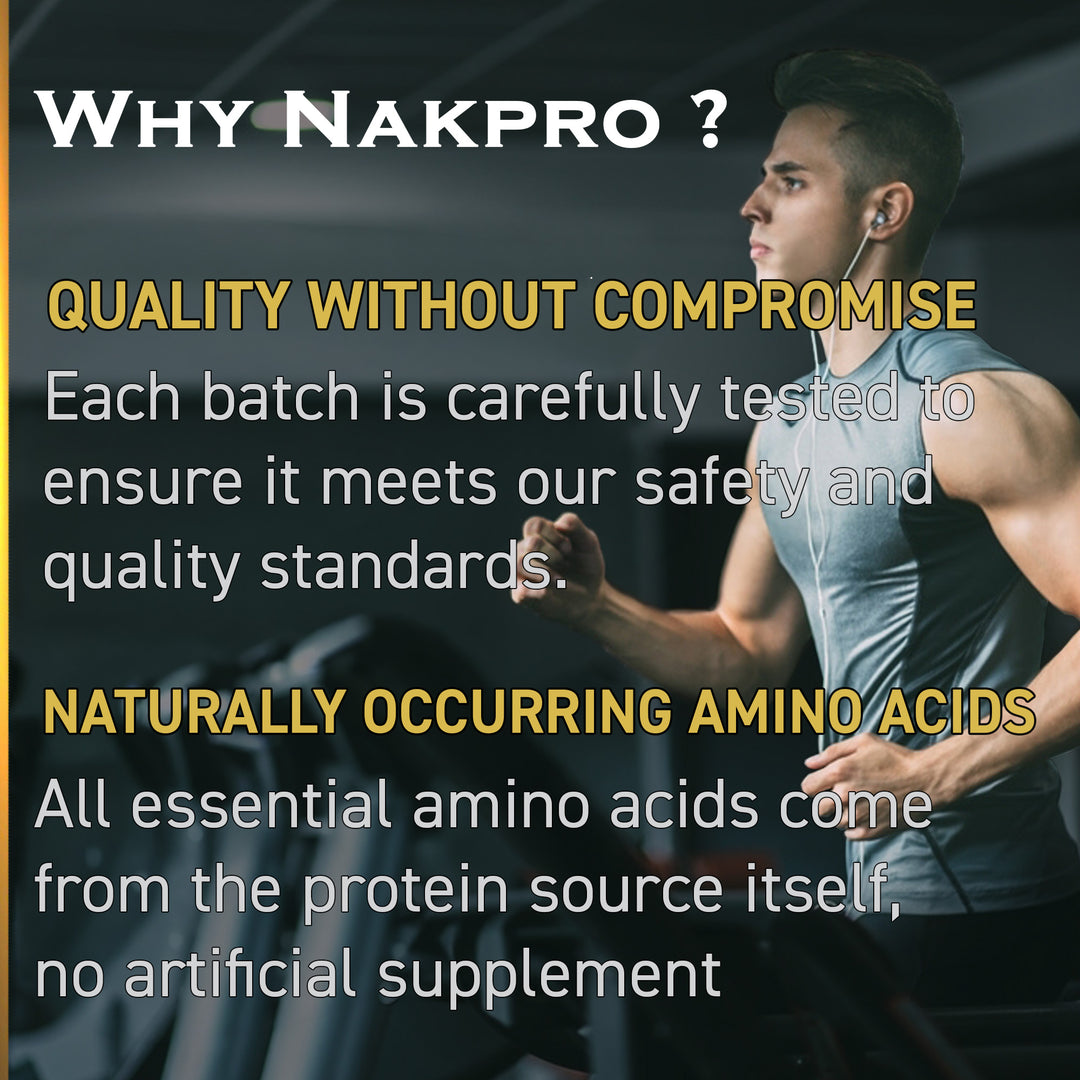 Nakpro Whey Gold Protein Concentrate | 80g Protein | Clean Unflavored Whey Protein | Trustified Certified