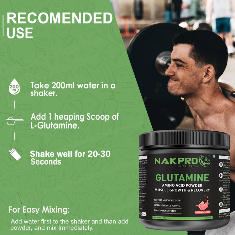 NAKPRO L-GLUTAMINE POWDER