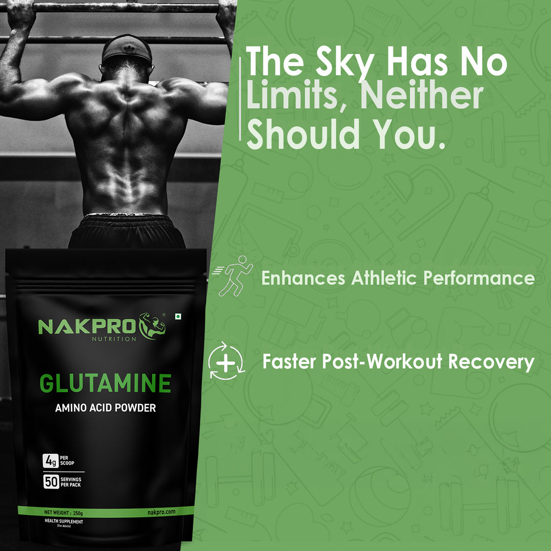 Nakpro L-Glutamine | Amino Acid for Muscle Recovery & Growth