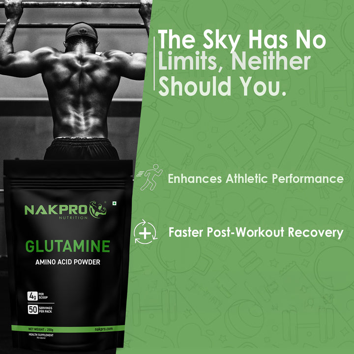 Nakpro L-Glutamine | Amino Acid for Muscle Recovery & Growth