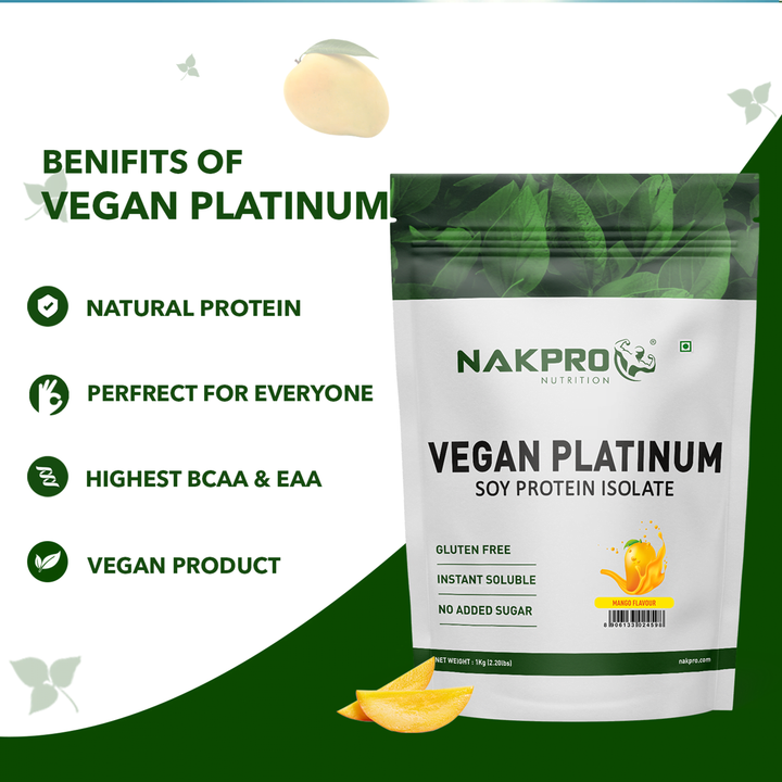 Nakpro mango flavor vegan protein powder