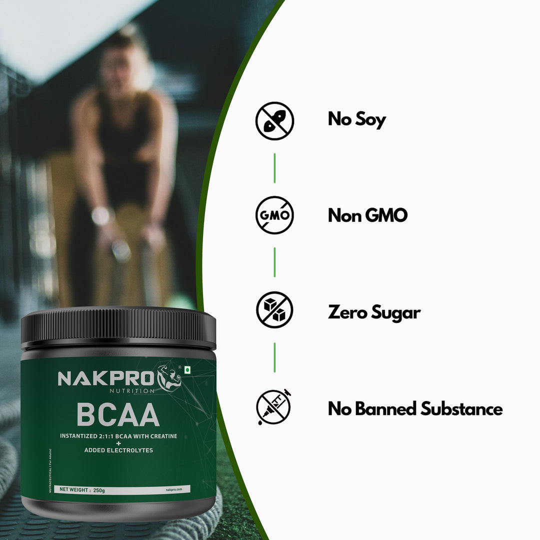 Nakpro BCAA Powder | Amino Acid | Supports workout performance