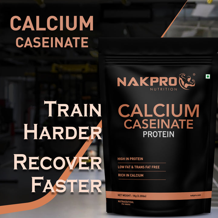 Nakpro Calcium Caseinate Protein Powder | 81g Protein | Slow Release Protein | High Calcium
