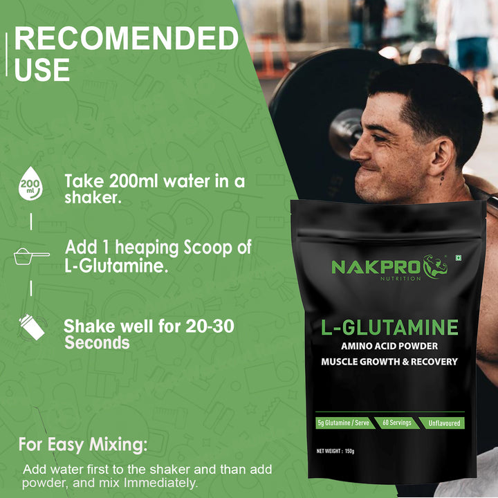 NAKPRO L-GLUTAMINE POWDER