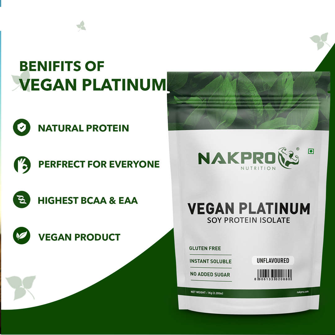 Nakpro Vegan Platinum Soy Protein Isolate (Unflavoured)