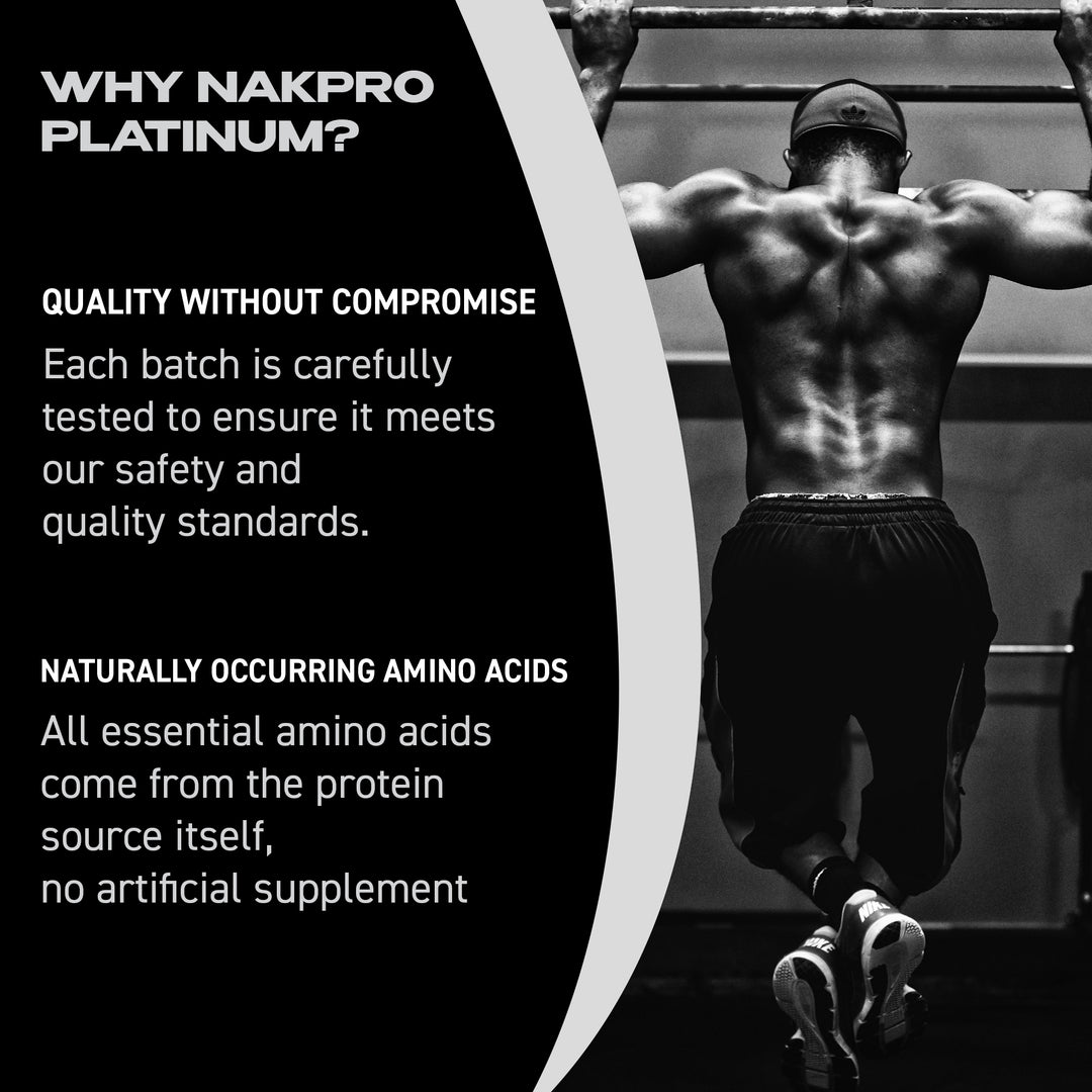 Nakpro Platinum Raw Whey Protein Isolate | 90g Protein | Clean Unflavored Whey Protein | Trustified Certified
