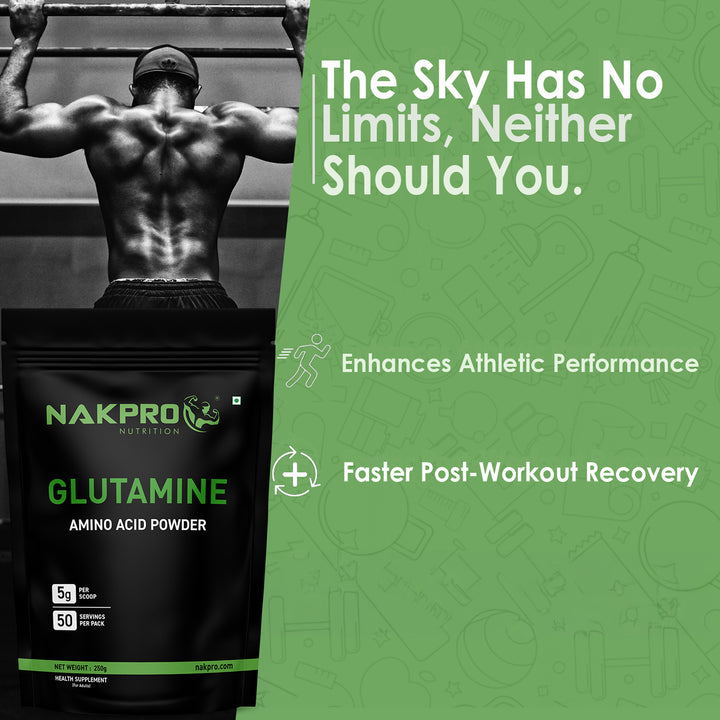 Nakpro L-Glutamine | Amino Acid for Muscle Recovery & Growth