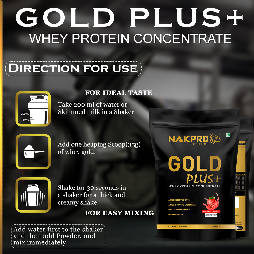 Gold Plus+ Whey Protein Concentrate