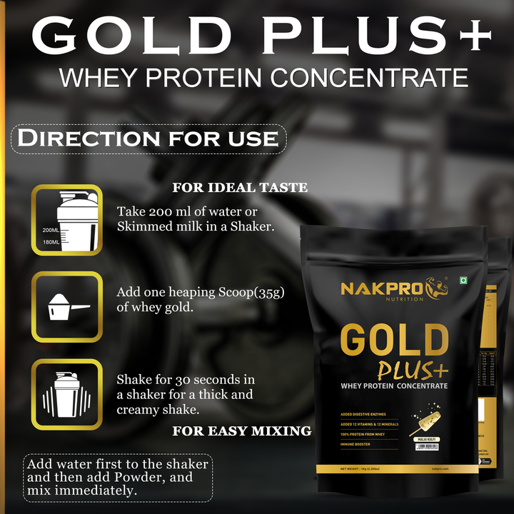 GOLD PLUS+ WHEY PROTEIN CONCENTRATE