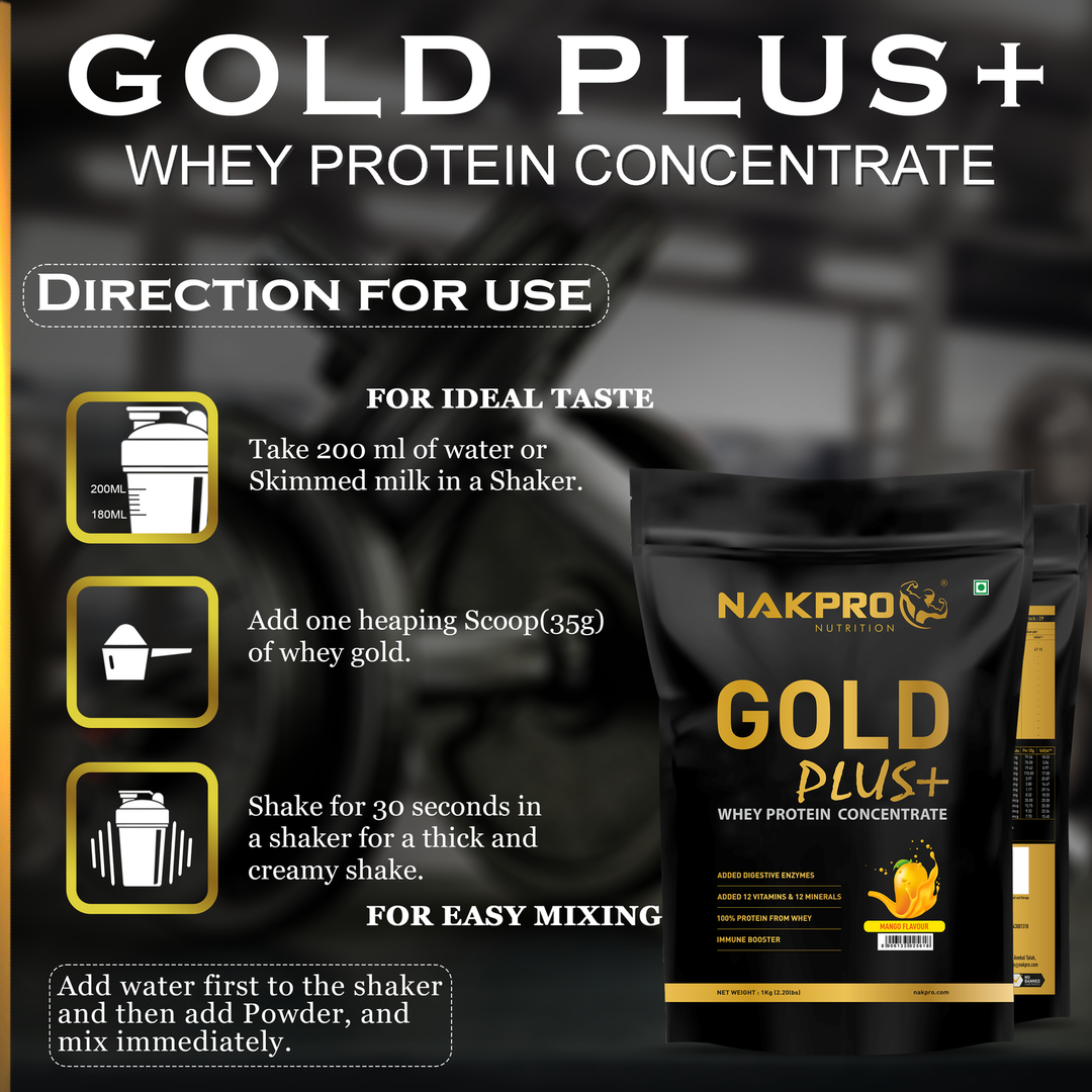 Gold Plus+ Whey Protein Concentrate