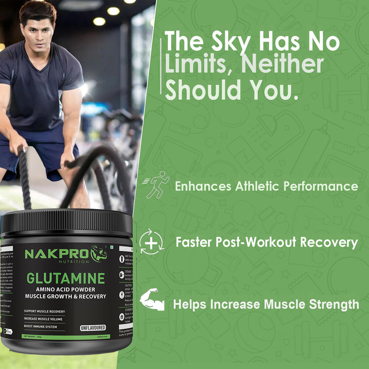 NAKPRO L-GLUTAMINE POWDER