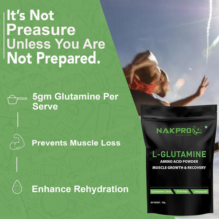 NAKPRO L-GLUTAMINE POWDER