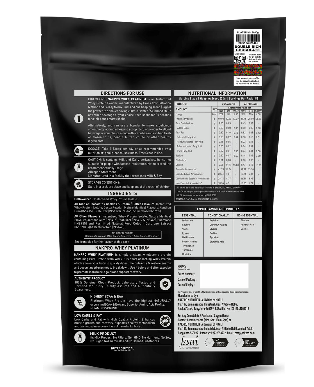Platinum 100% Whey Protein Isolate
