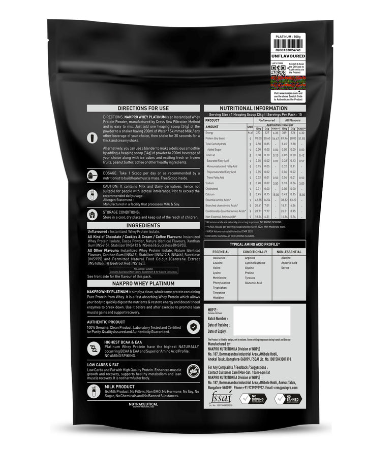 Platinum 100% Whey Protein Isolate