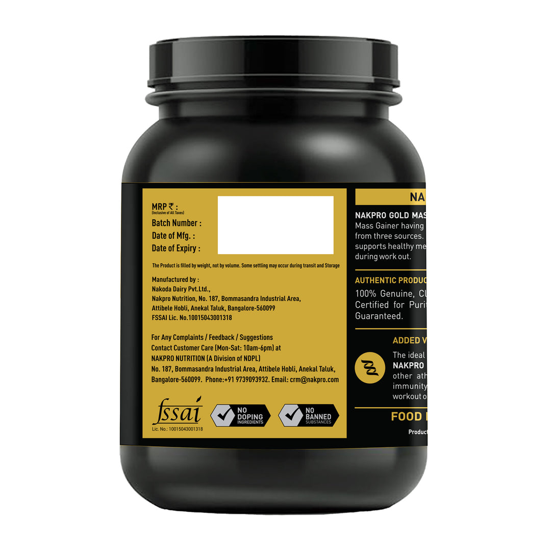 Gold Mass Gainer | High Protein Mass Gainer